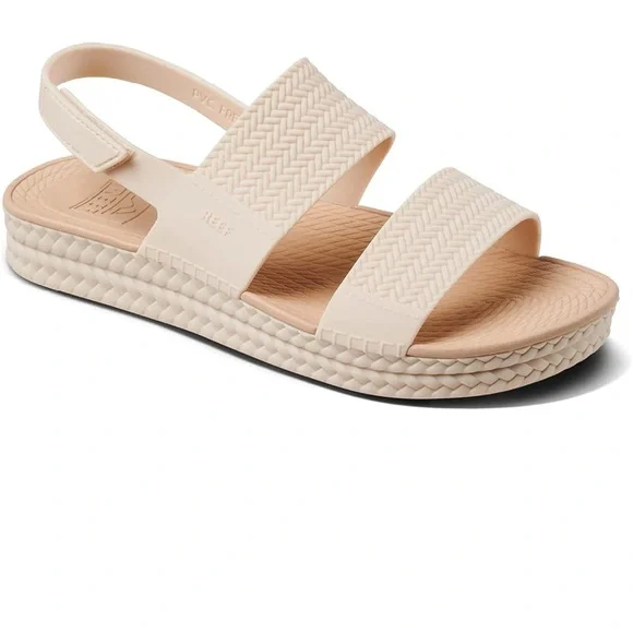 REEF Women's Water Vista Sandals, size 8, cream. NWT but INDENTATIONS (see pics) - Picture 3 of 8